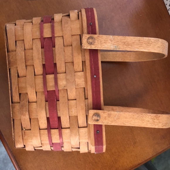 LONGABERGER  DOUBLE SWING CHRISTMAS EDITION 1992 HANDLED  BASKET SIGNED JAH - Picture 4 of 11